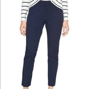GAP Skinny Crop Khakis Sz 8 R navy blue casual pants chinos Preppy cotton stretc